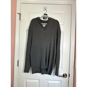 Wilkie Rodriguez mens grey ribbed pullover 3xl